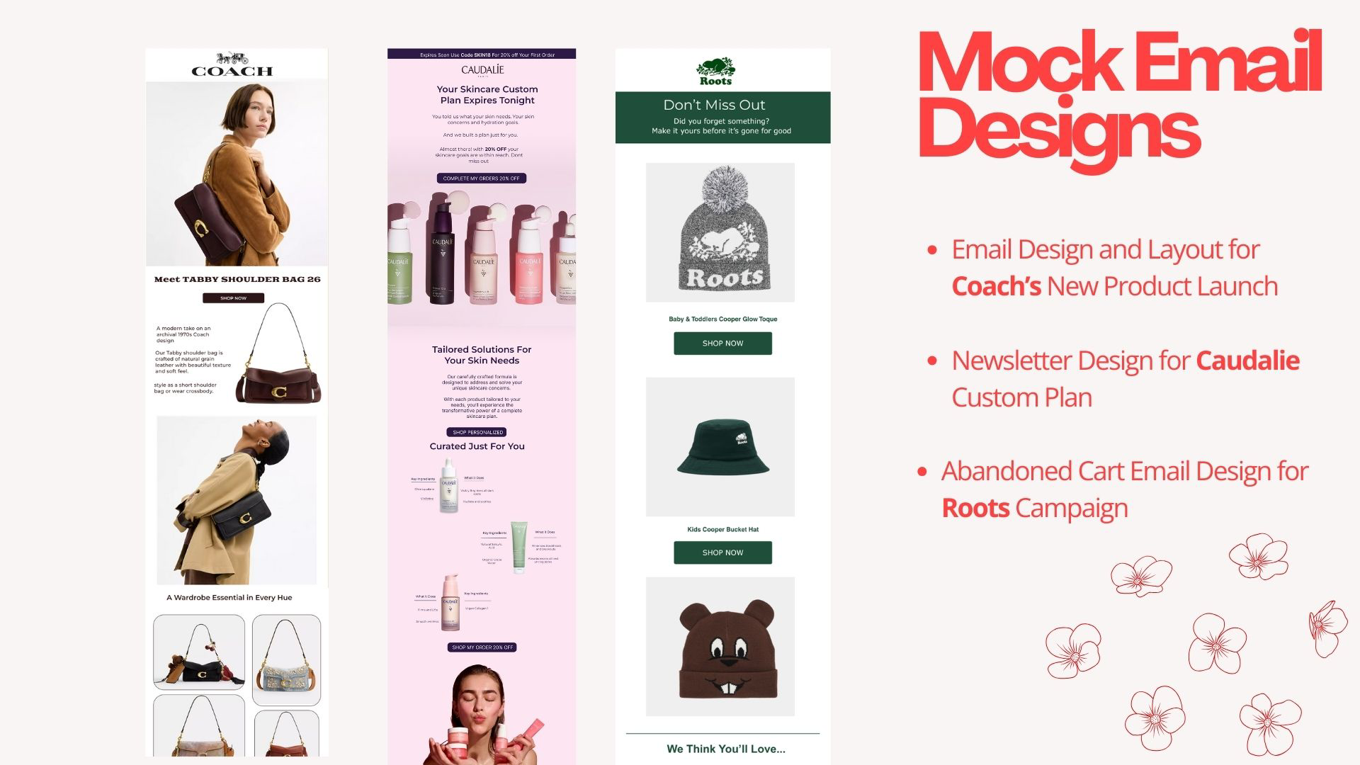 Mock Email Designs
