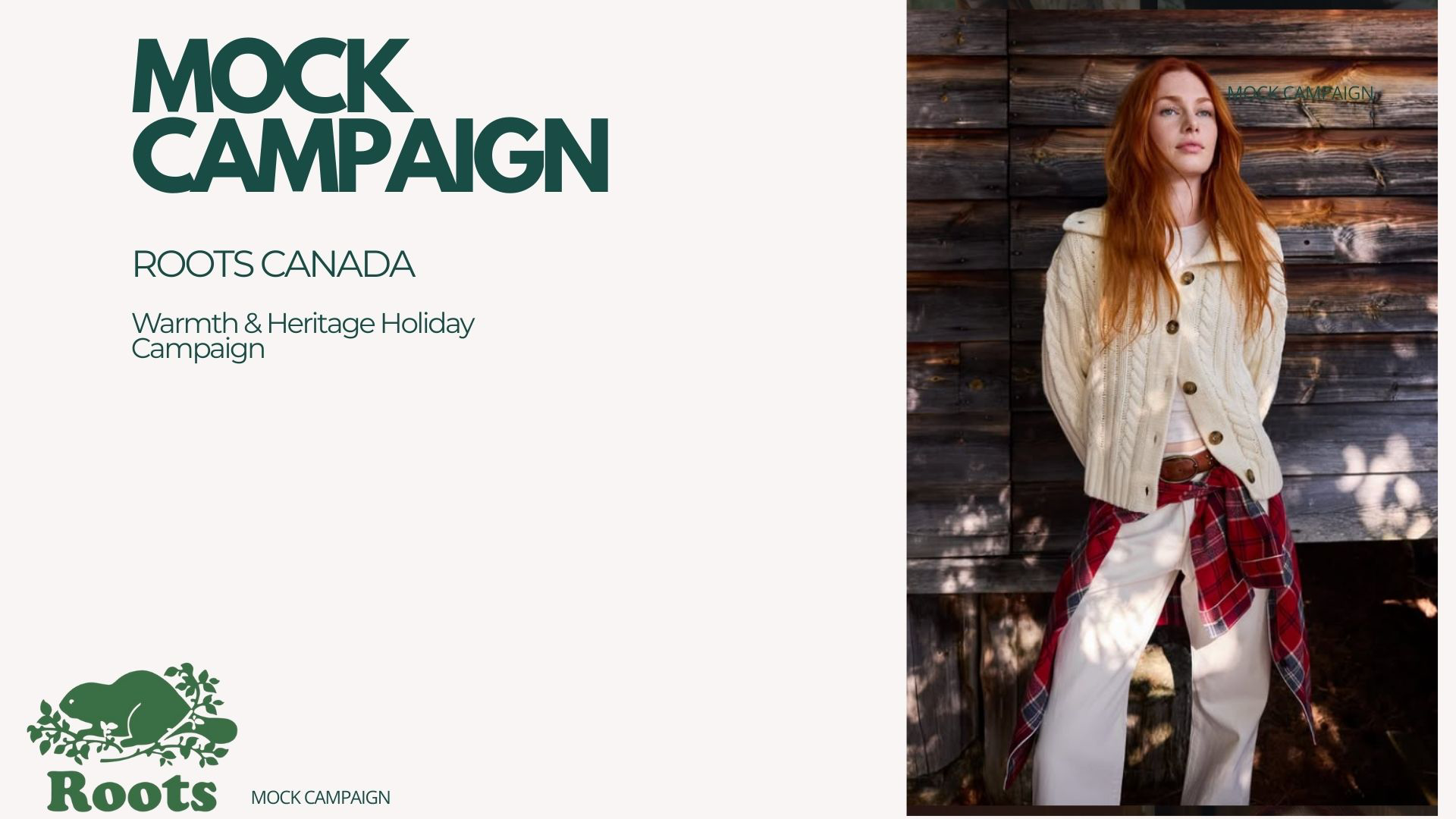 Roots Canada Mock Campaign